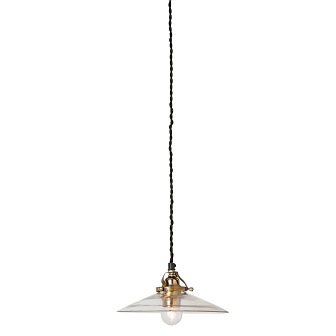Lampa ze szklanym kloszem Faith 23cm przezroczysta